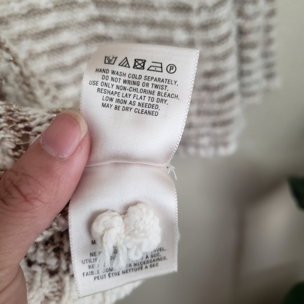 Anthropologie Moth Marled Knit Hooded Cardigan S - Picture 10 of 10